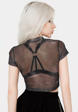 Tempest Mesh Kurz Top
