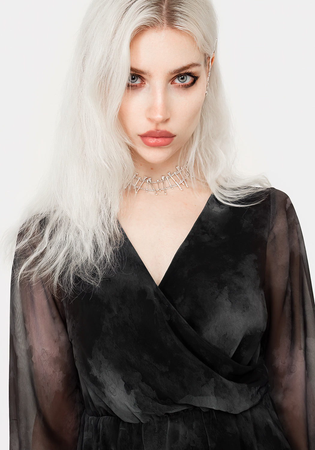 Tempest Ausgestellt Ärmel Mini Kleid