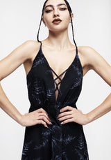 Bracken Transparent Chiffon Strappy Maxi Kleid