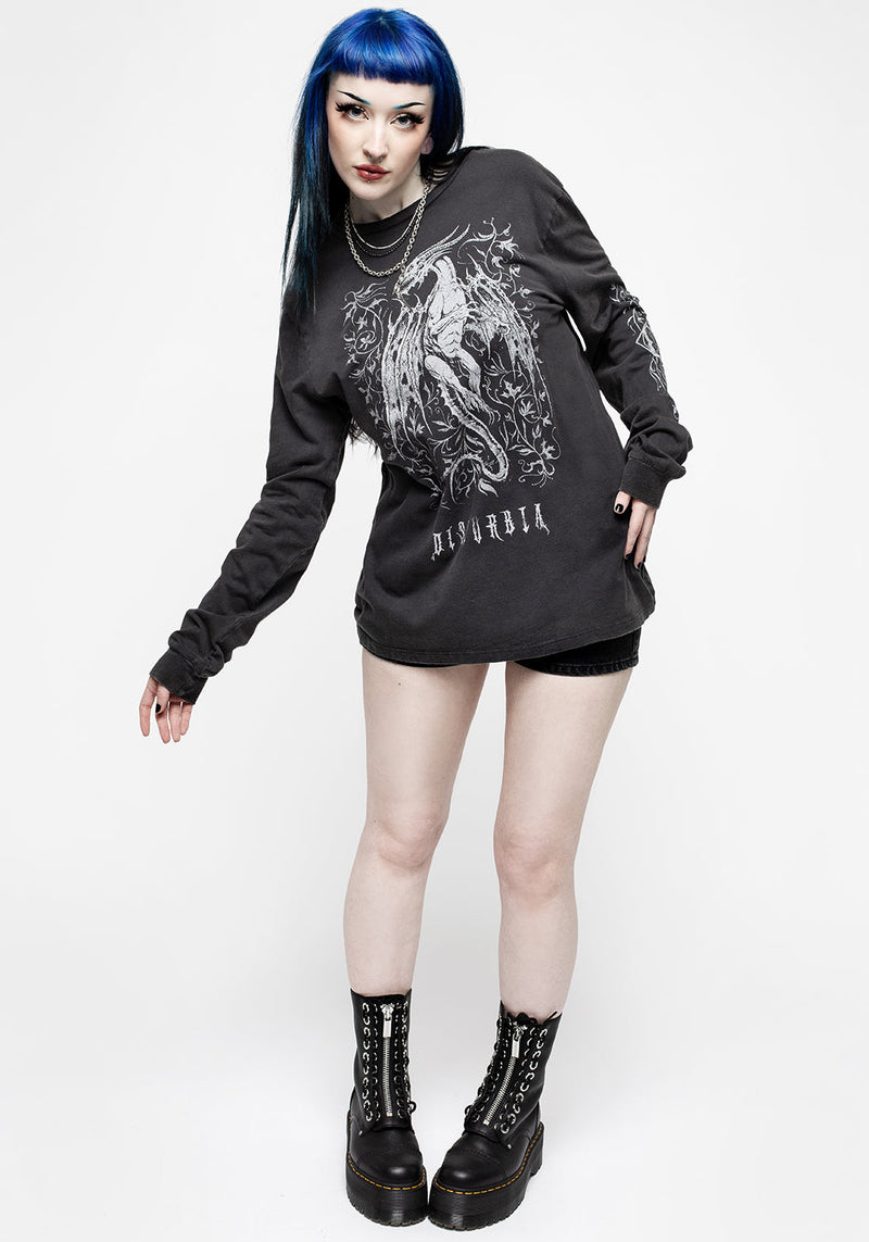 Kilgharrah Unisex Lang Ärmel Säure Washed T-Shirt