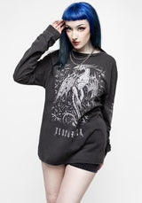 Kilgharrah Unisex Lang Ärmel Säure Washed T-Shirt