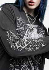 Kilgharrah Unisex Lang Ärmel Säure Washed T-Shirt