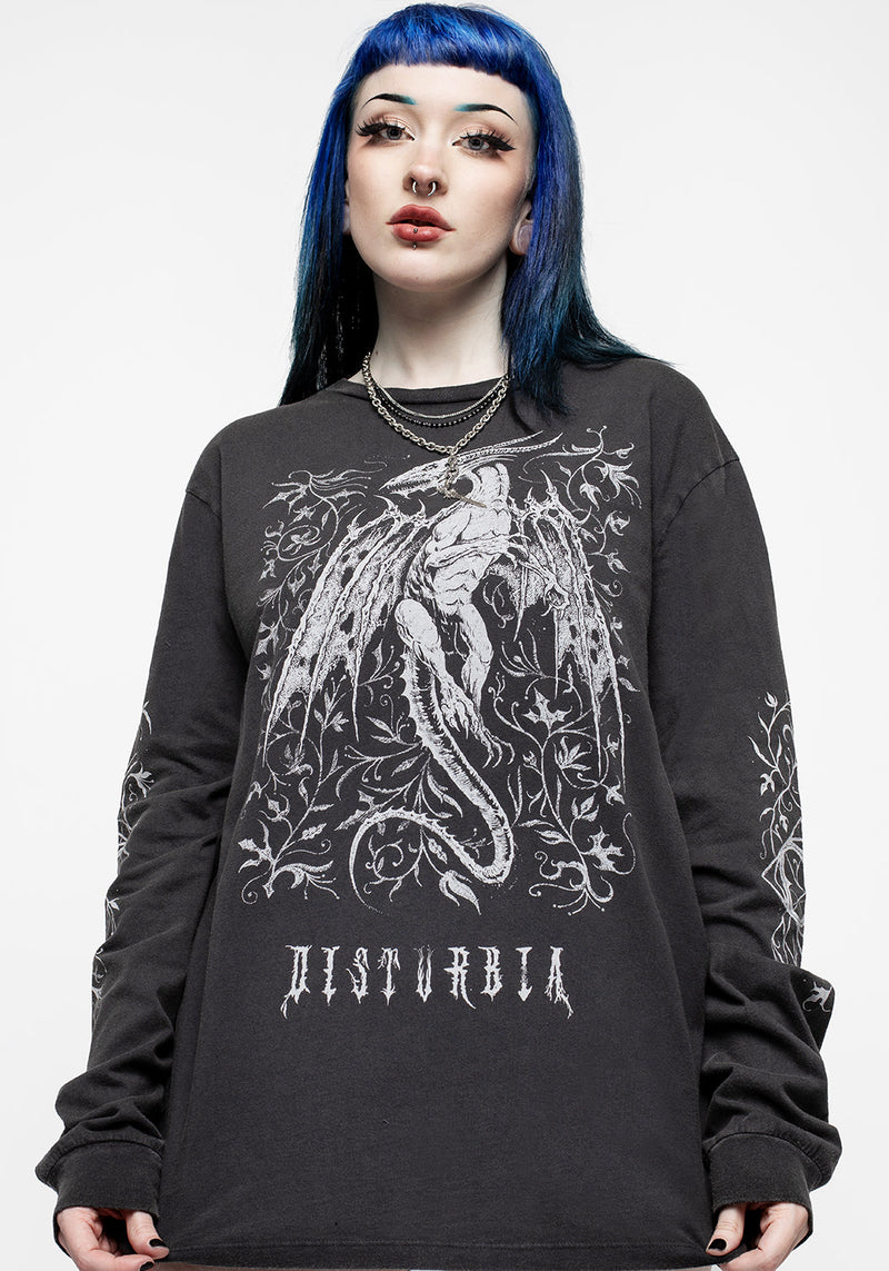 Kilgharrah Unisex Lang Ärmel Säure Washed T-Shirt