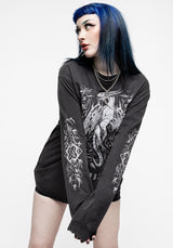 Kilgharrah Unisex Lang Ärmel Säure Washed T-Shirt