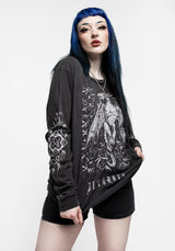Kilgharrah Unisex Lang Ärmel Säure Washed T-Shirt