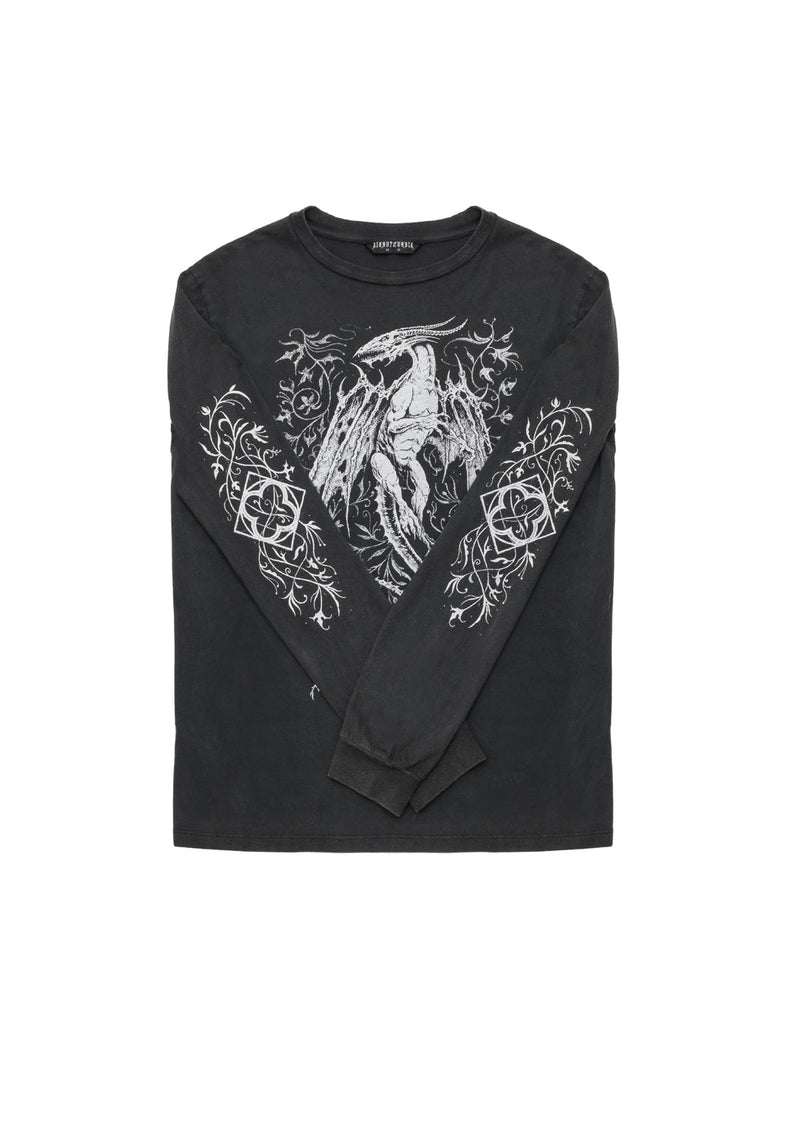 Kilgharrah Unisex Lang Ärmel Säure Washed T-Shirt