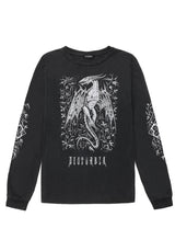 Kilgharrah Unisex Lang Ärmel Säure Washed T-Shirt