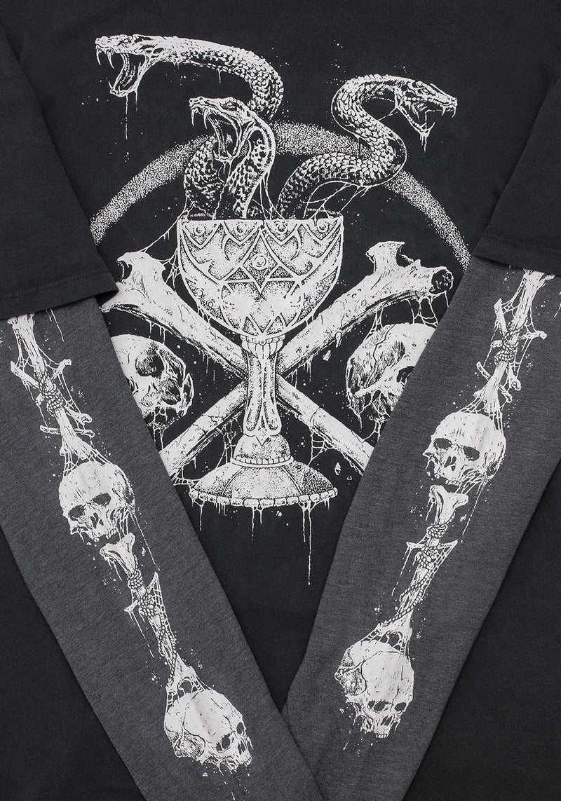 Temptation Schlangen Unisex Gelagert Abgenutzt Lang Ärmel T-Shirt