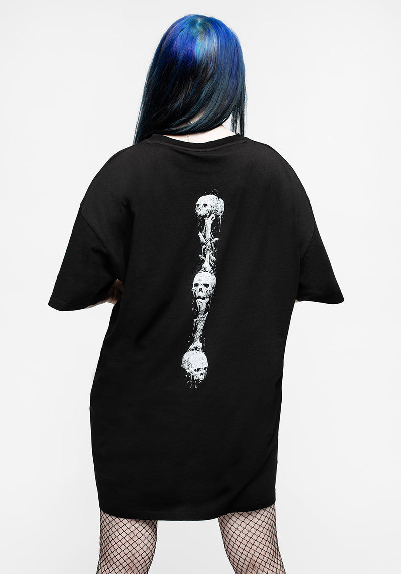 Temptation Schlangen Oversize T-Shirt Kleid