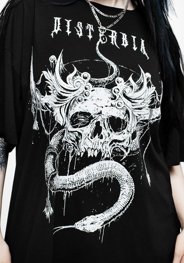 Temptation Schlangen Oversize T-Shirt Kleid