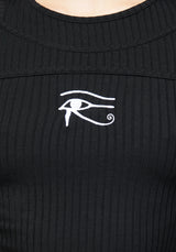 Eye Von Horus Rippe Schnitt Raus Lang Ärmel