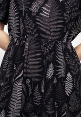 Maidenhair Open Back Midi Kleid