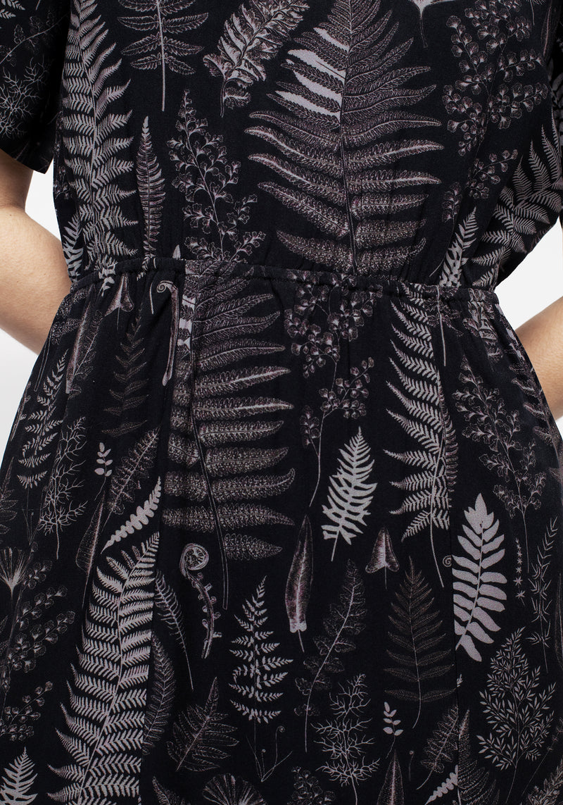Maidenhair Open Back Midi Kleid