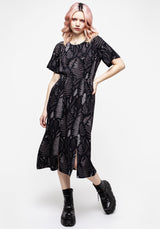 Maidenhair Open Back Midi Kleid