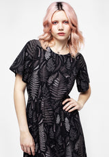 Maidenhair Open Back Midi Kleid