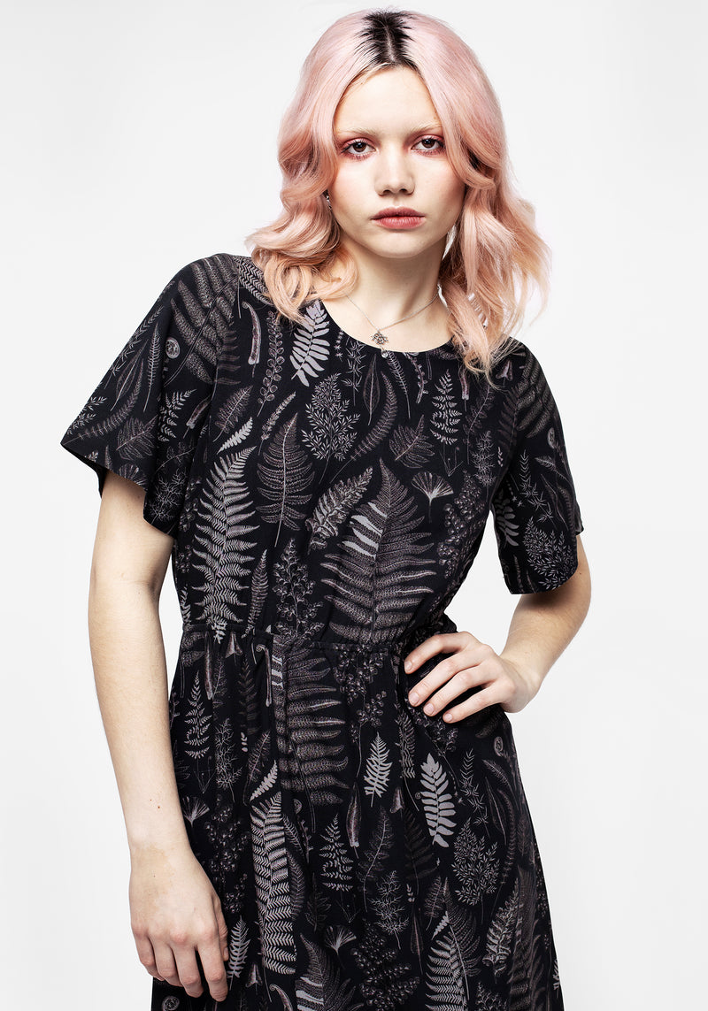 Maidenhair Open Back Midi Kleid