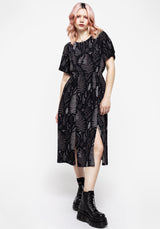 Maidenhair Open Back Midi Kleid