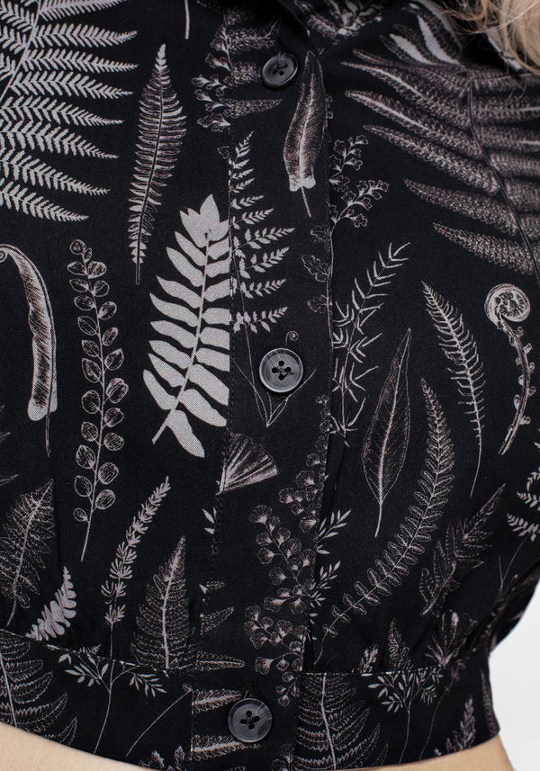 Maidenhair Kurz Kurz Ärmel Hemd