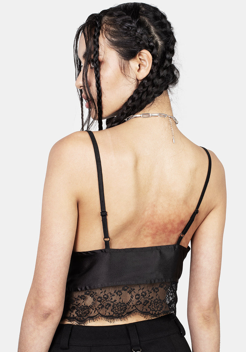 Akasha Kurz Spitze Besatz Bralette