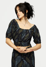 Frond Druck Kurz Top