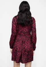 Ophidia Snakes Print Mini Dress - Red