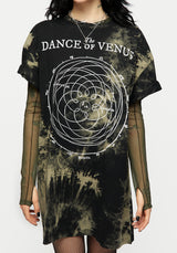 Dance Von Venus Krawatte Färbung T-Shirt Kleid