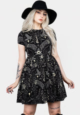 Hecate's Garden Skater Mini Dress