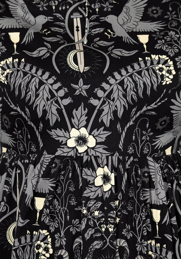 Hecate's Garden Skater Mini Dress