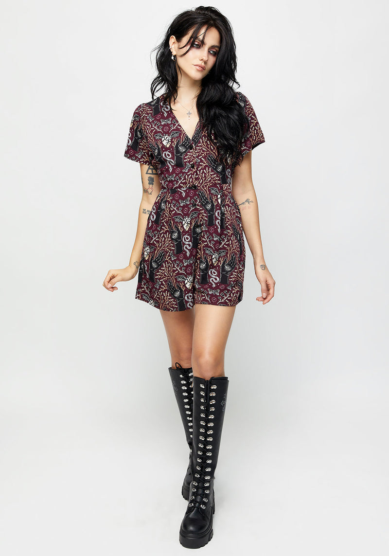 Hemlock Button Up V Neck Playsuit