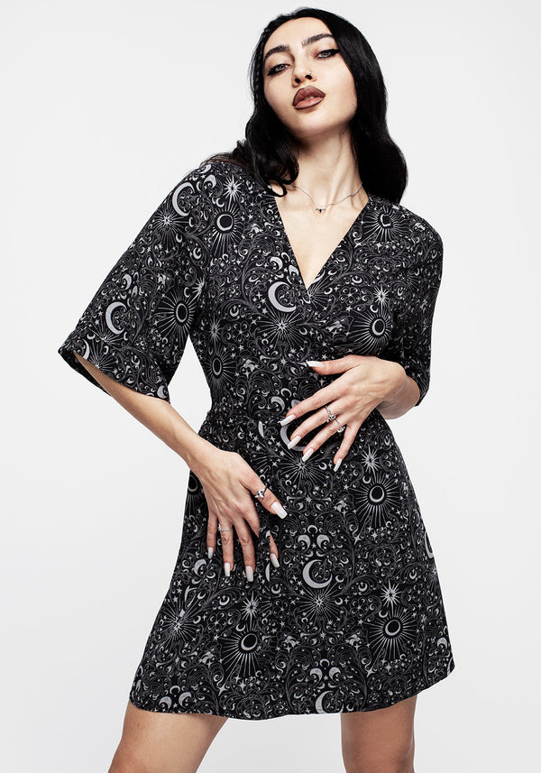 Stellaluna Kimono Mini Kleid