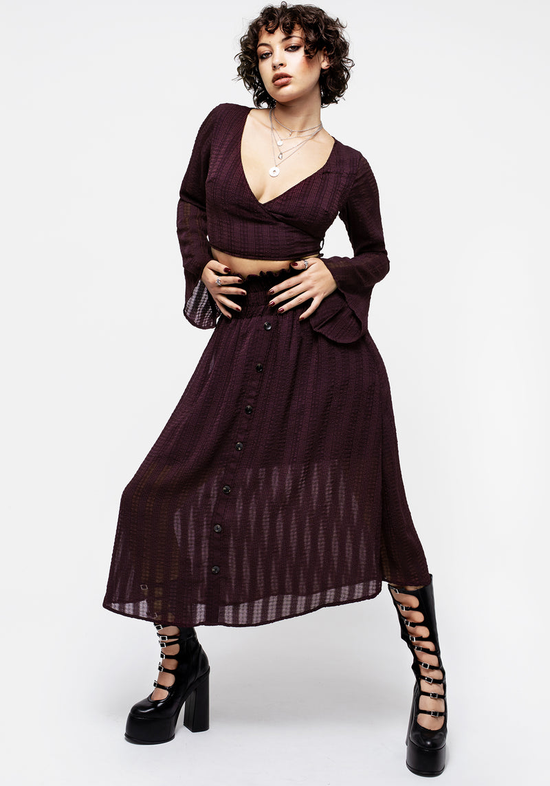 Enola Transparent Prüfen Co-Ord Rock