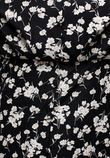 Demeter Druck V-Ausschnitt Knopf Runter Midi Kleid