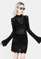 Entice Pointelle Mini Kleid