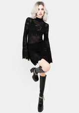 Entice Pointelle Mini Kleid