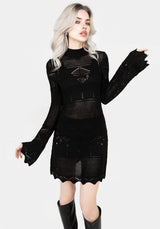 Entice Pointelle Mini Kleid