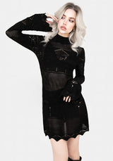 Entice Pointelle Mini Kleid