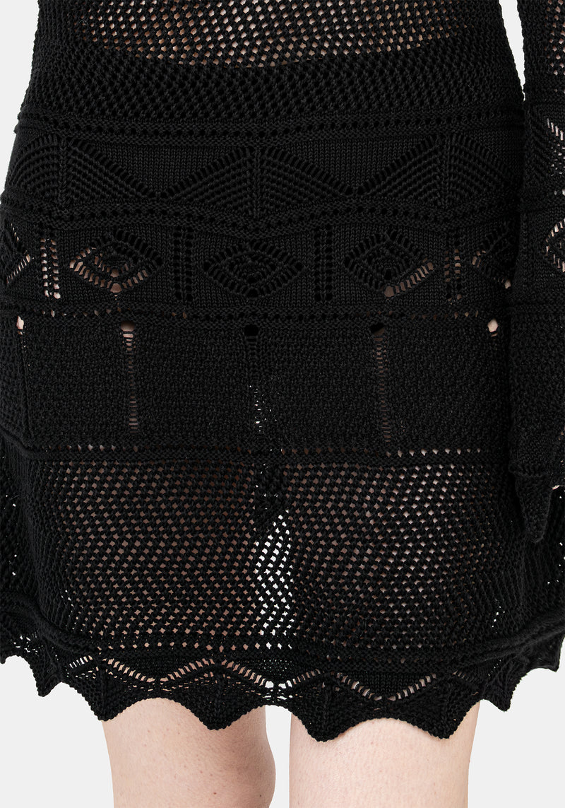 Entice Pointelle Mini Kleid