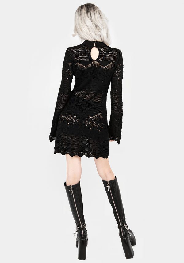 Entice Pointelle Mini Kleid
