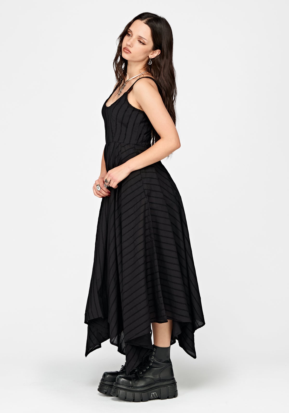 Blythe Taschentuch Saum Midaxi-Kleid Kleid