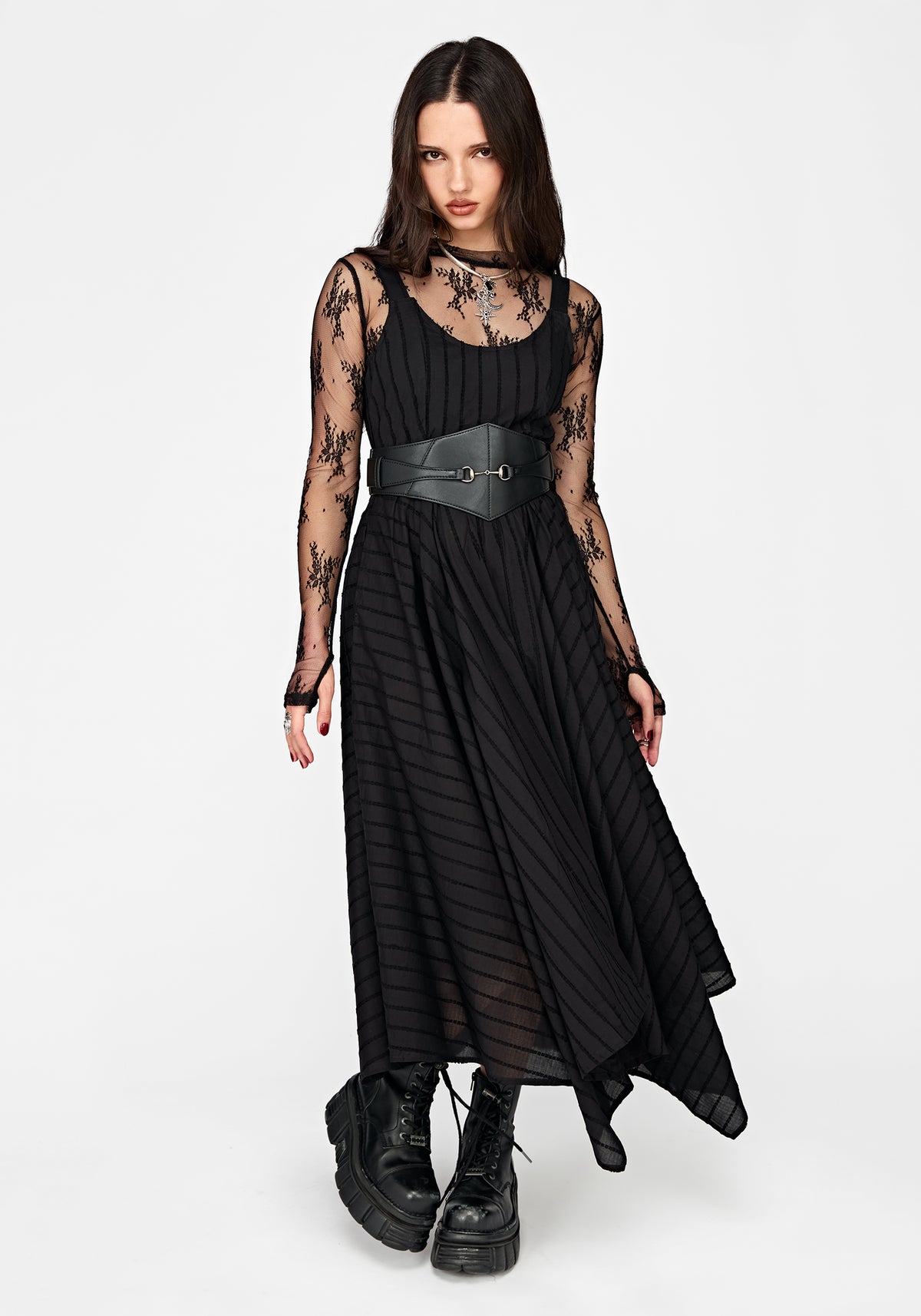 Blythe Taschentuch Saum Midaxi-Kleid Kleid