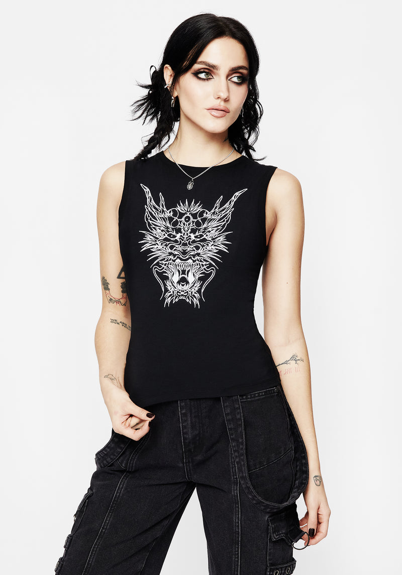 Guardian Embroidered Sleeveless Top