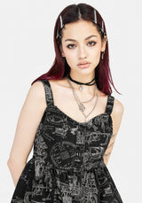 Heresy Button Up Mini Apron Dress