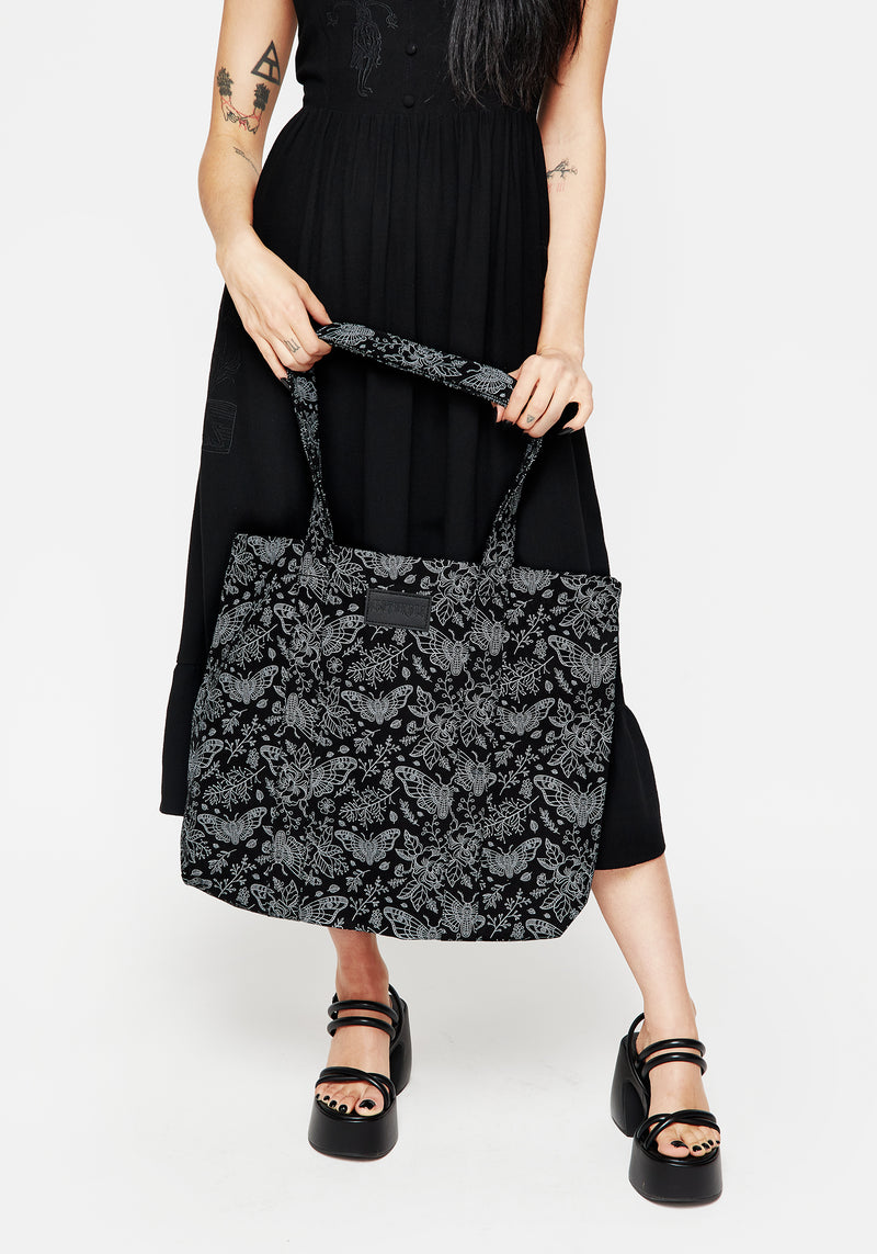 Papillion Denim Tote Tasche