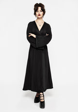 Veles Bestickt Chiffon Midaxi-Kleid Wickel Kleid