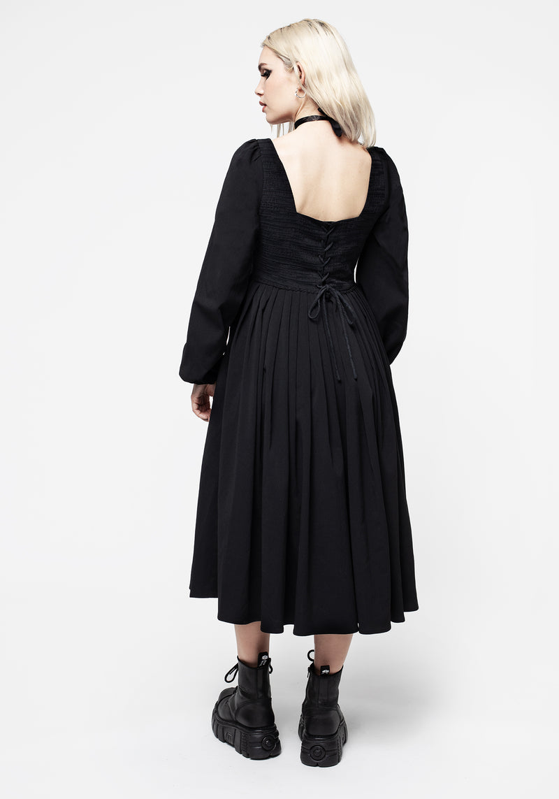 Mina Korsett Midi Kleid