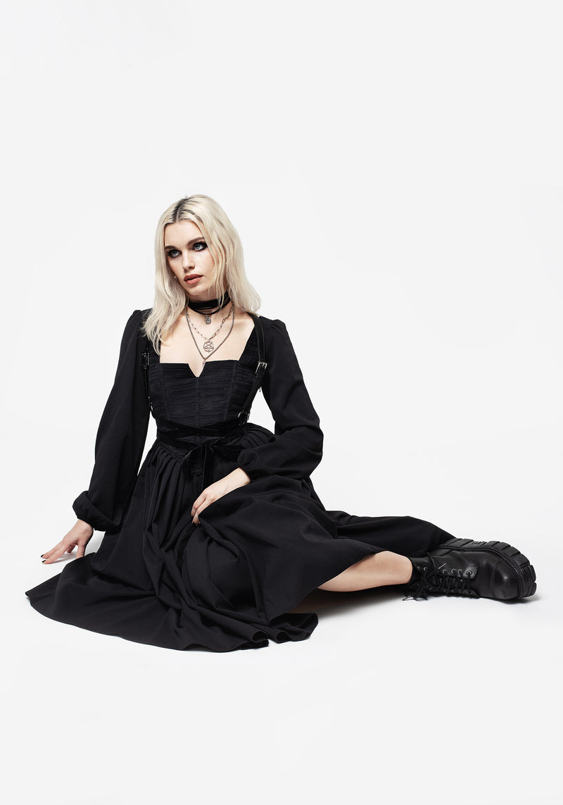 Mina Korsett Midi Kleid