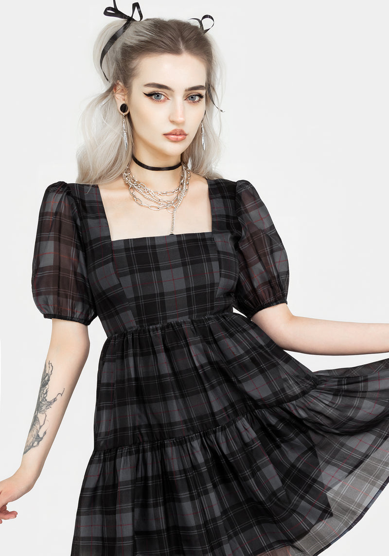 Salome Organza Prüfen Mini Kleid