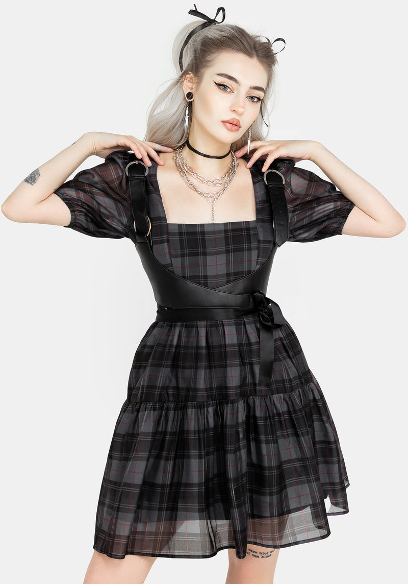 Salome Organza Prüfen Mini Kleid