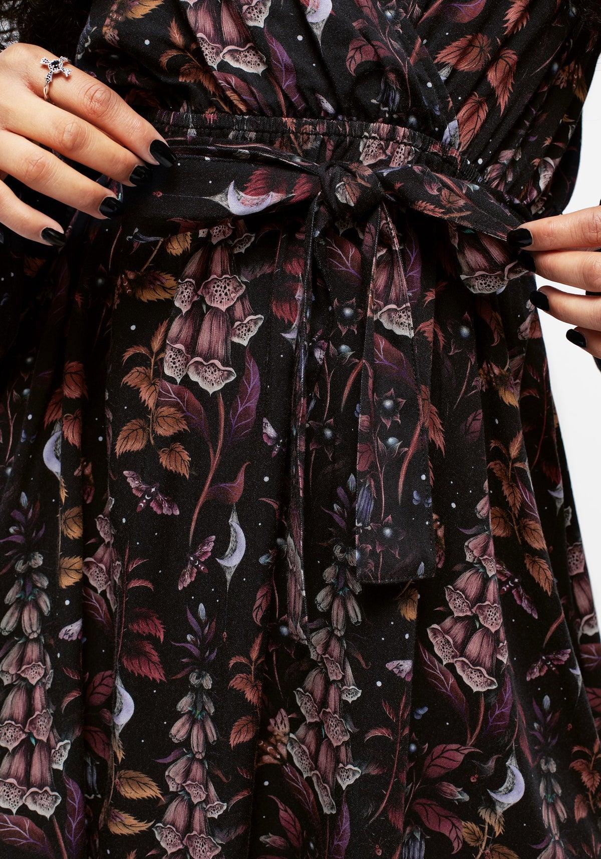 Foxglove Mini Wrap Dress