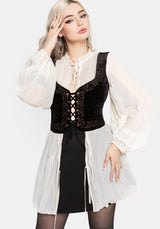 Villain Textured Blouse - White EU 34